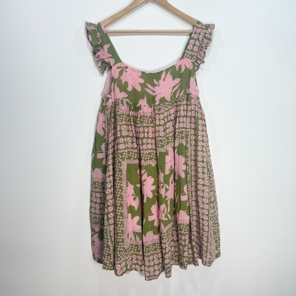 Vici Dolls Pink And Green Baby Doll Dress - Picture 5 of 7